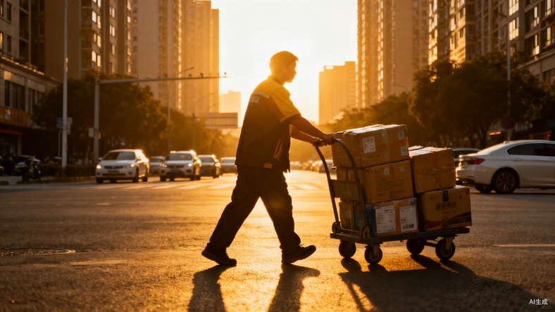 快递小哥终于熬出头了